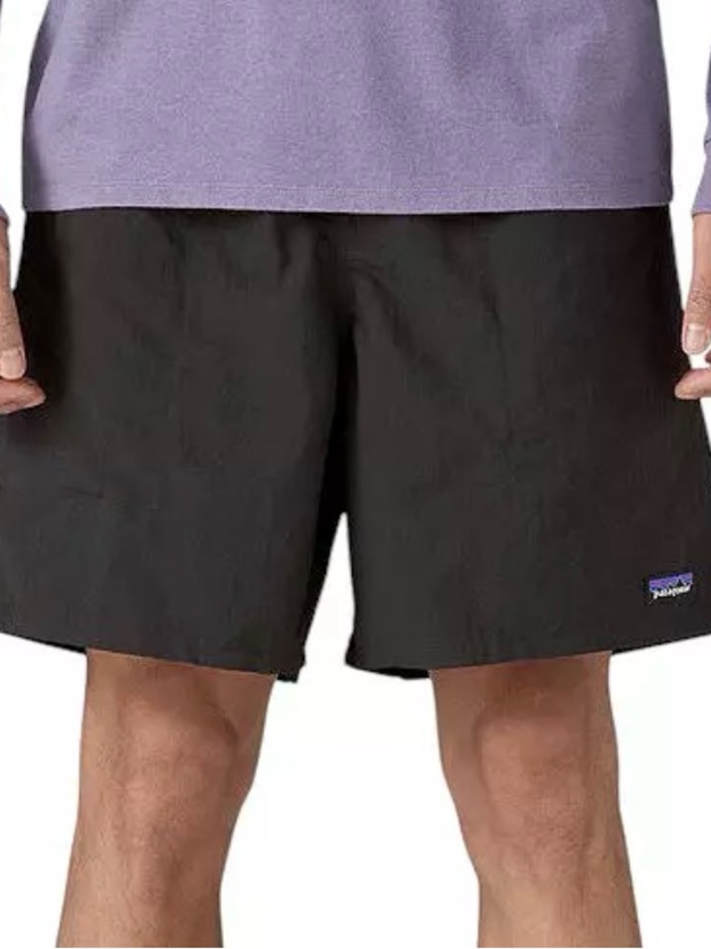 Patagonia Men’s Baggies Longs 7” Black Outdoor Shorts w/ Pockets M